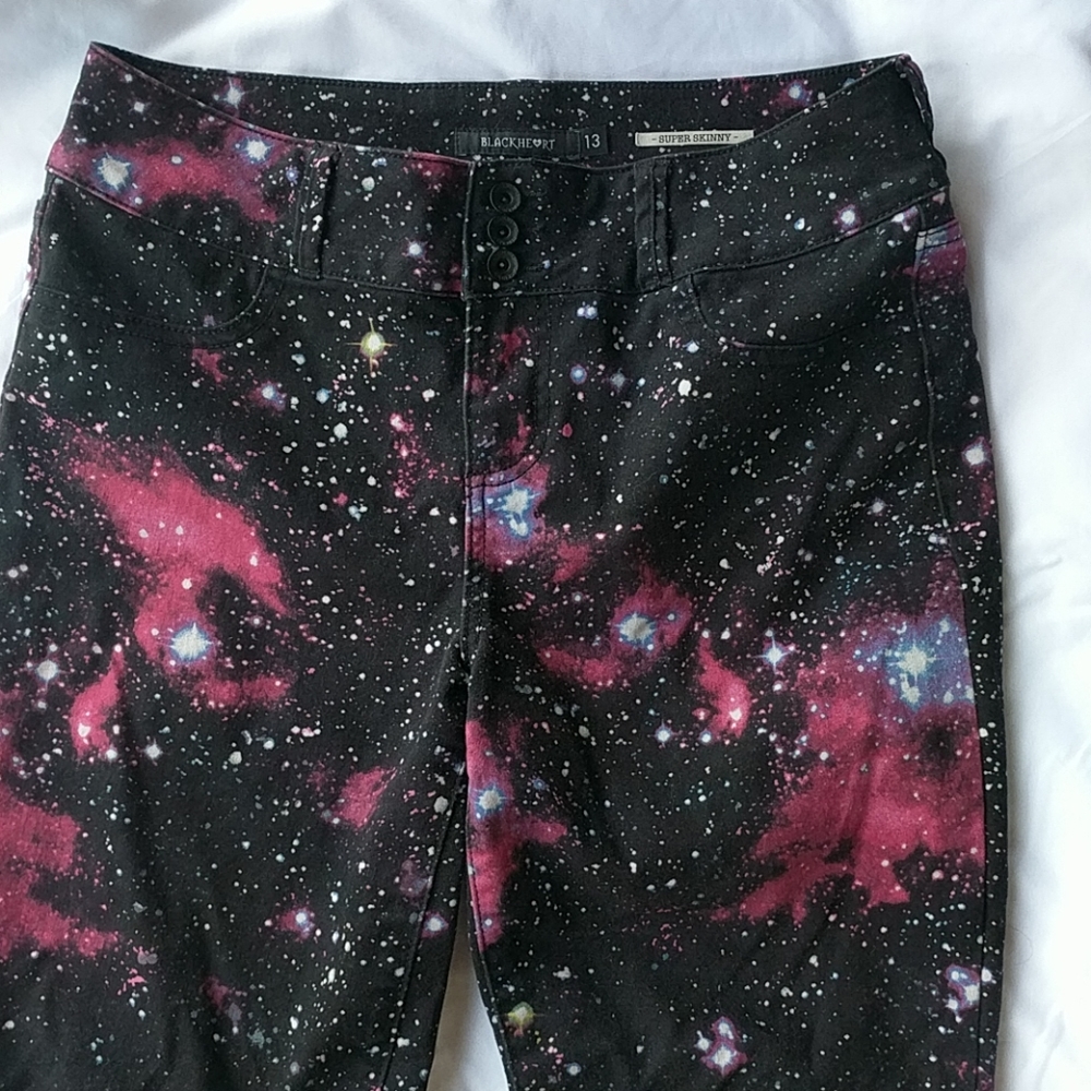 Hot Topic Blackheart Galaxy size 13 jeans